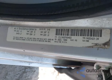 2007 Chrysler Sebring from USA, damaged, VIN 1C3LC46K87N504852